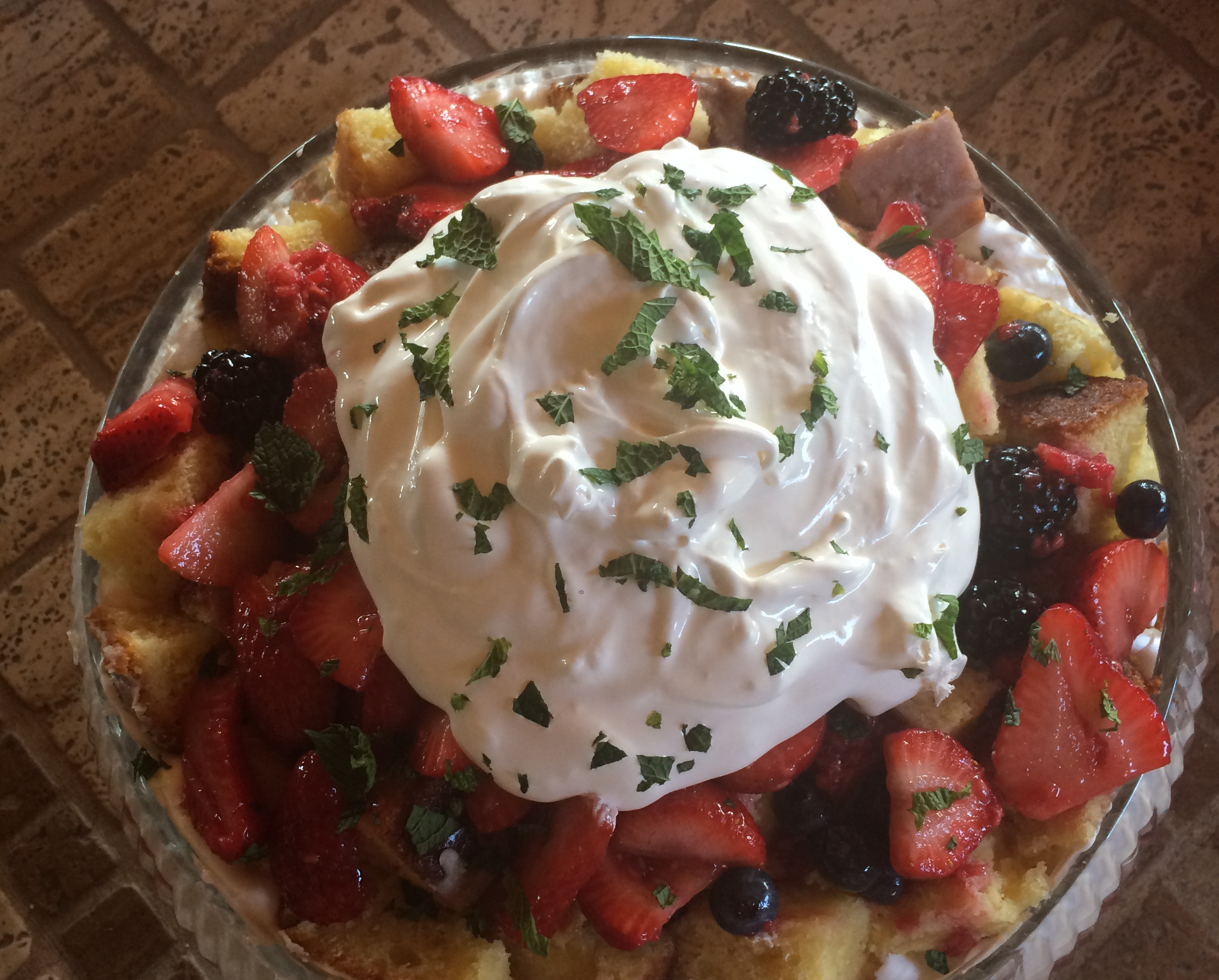 Summer-berry trifle